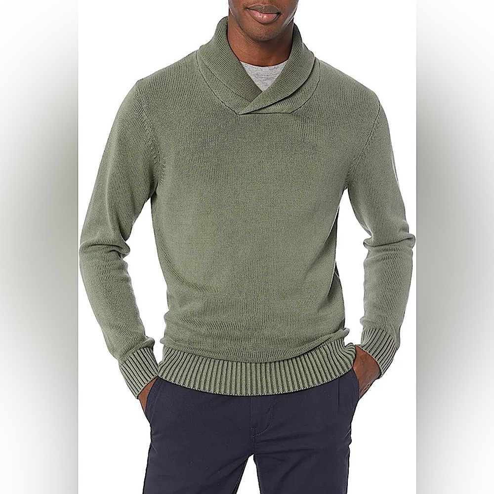 Goodthreads Men's Soft Cotton Shawl Sweater